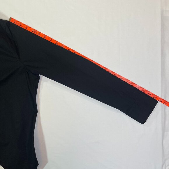 J Crew Slim Fit Black Cotton Stretch Button Down Shirt Long Sleeve Size 12 TALL - Picture 10 of 14